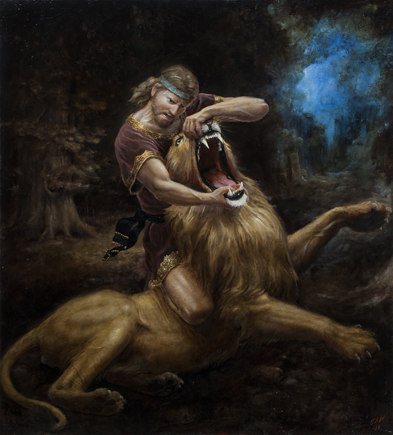 Samson and the Lion